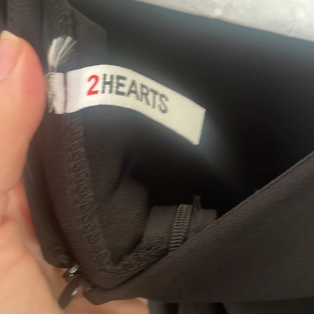 2Hearts Long Sleeve Black Dress! Medium